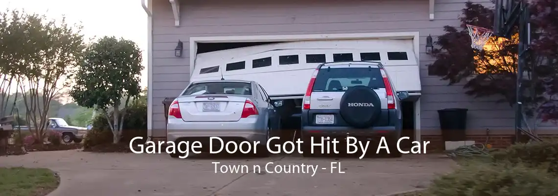 Garage Door Got Hit By A Car Town n Country - FL